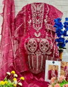 1263 E To H Mehboob Tex Embroidery Organza Pakistani Suits Wholesale Suppliers In India
